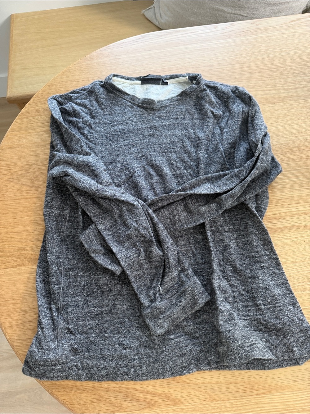 Naked & Famous Denim Women’s Heather Gray Crewneck Sweatshirt